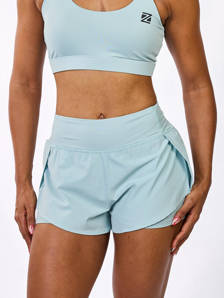 Short Skin Duplo Tactel Zeiq Gray Blue