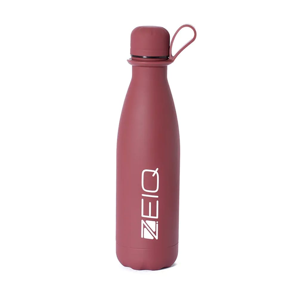 Garrafa Térmica Emborrachada Zeiq 500ml Marsala