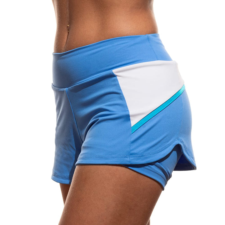 Short Feminino Free Zeiq Azul e Branco