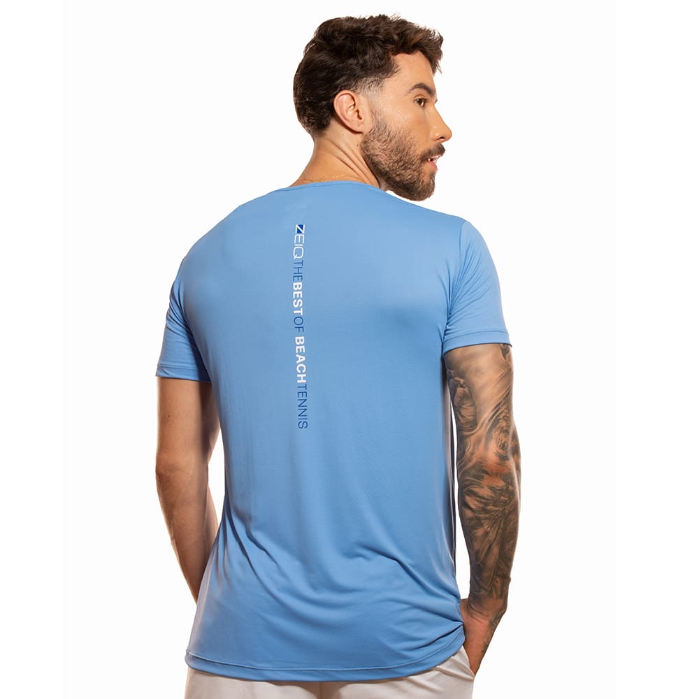 Camiseta Esportiva Slim Zeiq Blue Jeans
