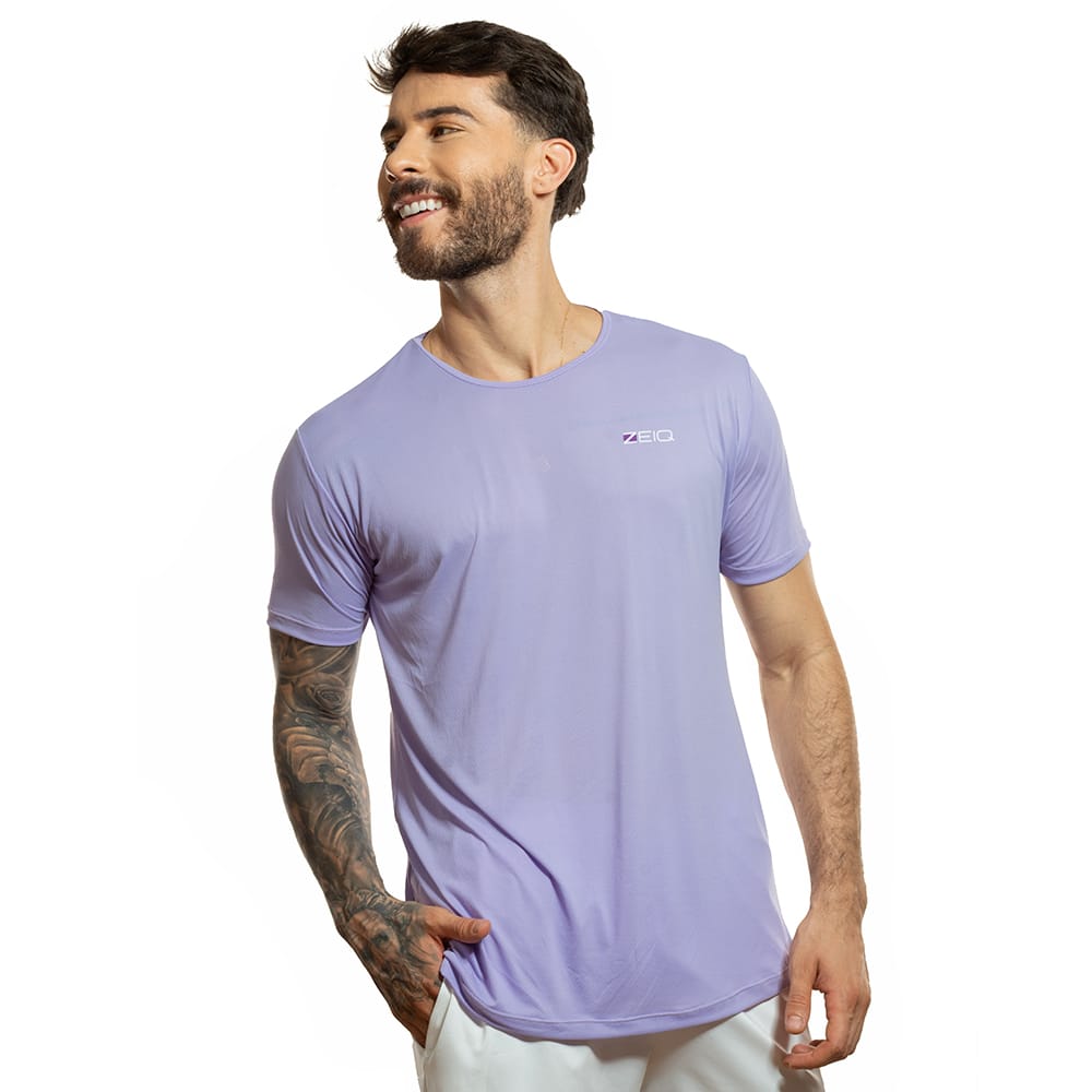 Camiseta Esportiva Slim Zeiq Orquídea