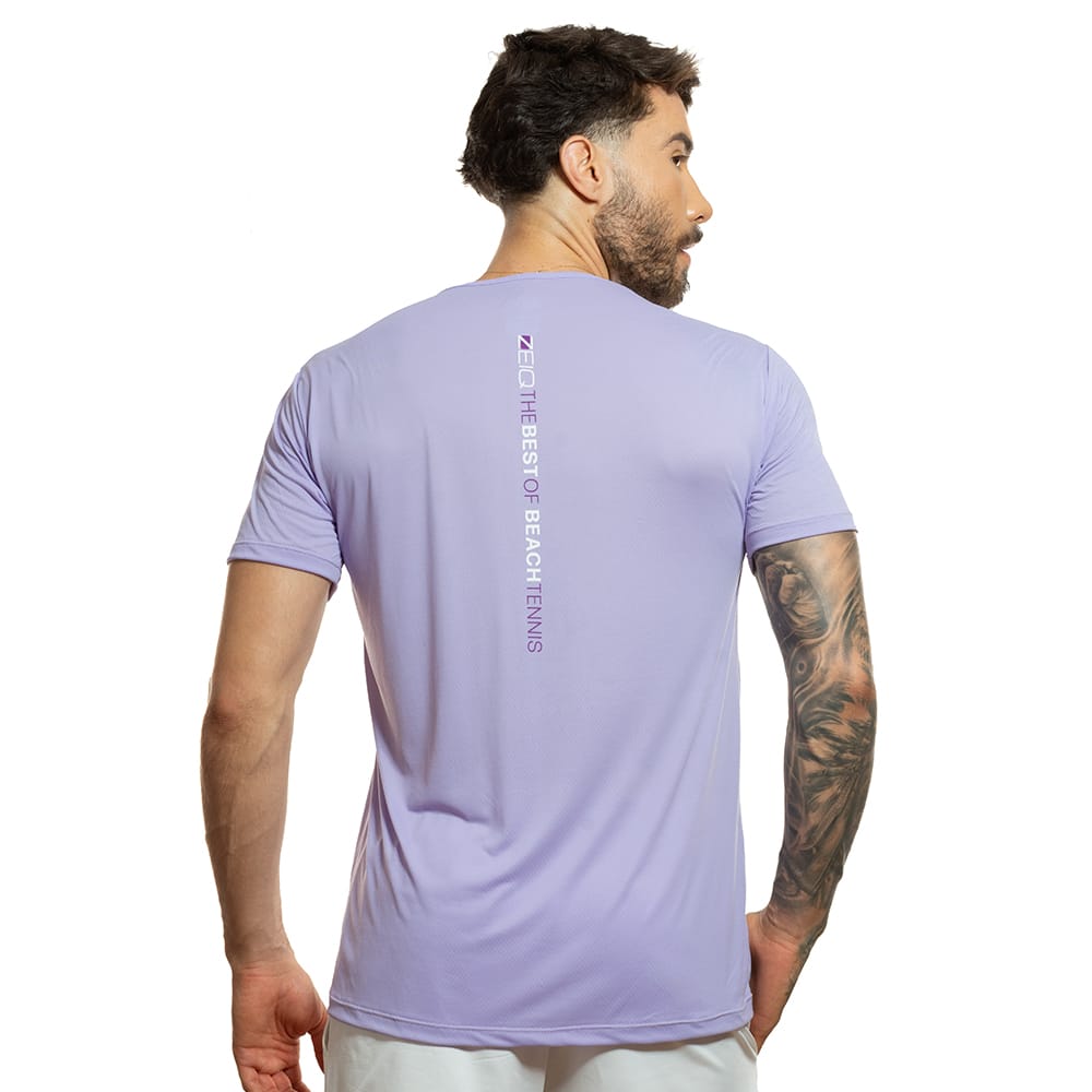 Camiseta Esportiva Slim Zeiq Orquídea