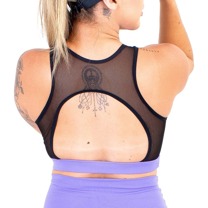 Top Esportivo Sustentação Zeiq Lilás