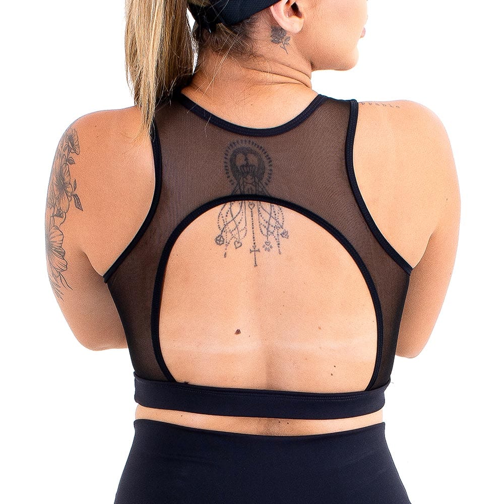 Top Esportivo Sustentação Zeiq Preto