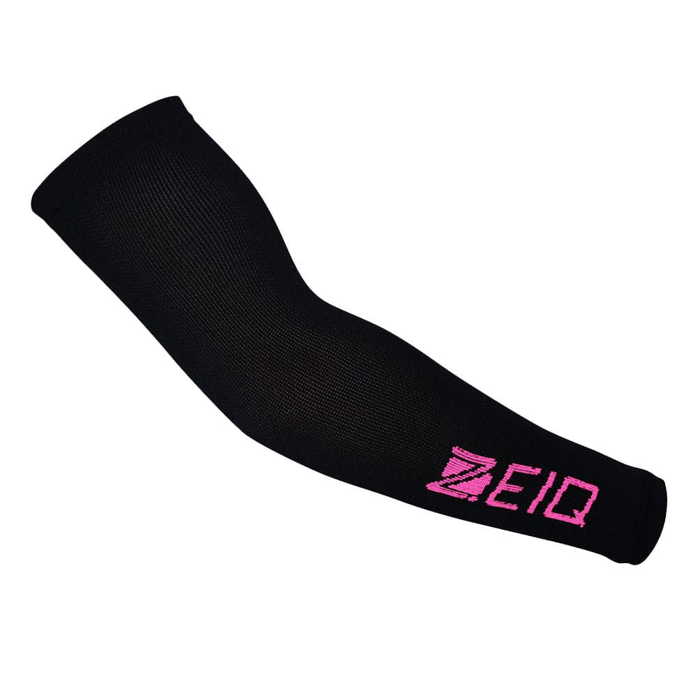 Manguito de Compressão Zeiq Preto - Logo Rosa